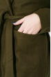 Пальто женское классическое 64PD304-6 темный хаки