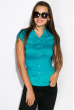 Рубашка женская приталенного покроя 118P001-3 бирюзовый