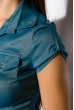 Рубашка женская приталенного покроя 118P001-3 сизый