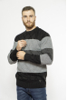 Стильный мужской свитер 85F308 черно-грифельный