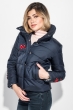 Куртка женская с нежной весенней нашивкой 72PD143 темно-синий