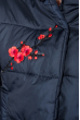 Куртка женская с нежной весенней нашивкой 72PD143 темно-синий