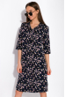 Платье-рубашка с цветочными мотивами 103P482-1 темно-синий принт