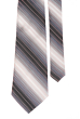 Галстук мужской комбинированная полоска 50PA0013-3 серо-бордовый