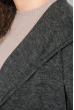 Кардиган женский на поясе, легкий, с капюшоном 64PD188 темно-серый меланж