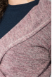 Кардиган женский на поясе, легкий, с капюшоном 64PD188 розовый меланж