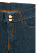 Шорты женские джинс с подворотом, в темном оттенке 19PL111-2 темно-синий