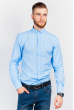 Рубашка мужская классический фасон 333F006 голубой