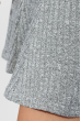 Костюм женский (юбка, джемпер) с нашивками «Фламинго» 69PD981 серебро , люрикс