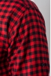 Рубашка мужская в клетку, стиль casual 511F001 красно-черный Рубашка мужская в клетку, стиль casual 511F001 красно-черный