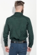 Рубашка мужская в клетку, стиль casual 511F001 черно-зеленый Рубашка мужская в клетку, стиль casual 511F001 черно-зеленый