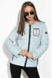 Демисезонная стеганая женская куртка 120PST023-1 светло-голубой