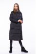 Пальто женское двустороннее 110P042-1 черно-серый