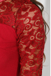 Платье женское круженые рукава 36P002 вишневый
