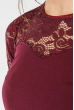 Платье женское круженые рукава 36P002 сливовый