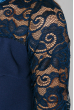 Платье женское круженые рукава 36P002 синий