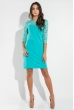 Платье женское круженые рукава 36P002 мятный