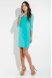 Платье женское круженые рукава 36P002 мятный