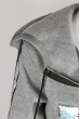 Толстовка на флисе 120PPZ1601 junior светло-серый / меланж