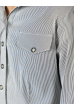 Рубашка женская 257P097 бело-серый
