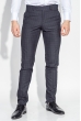 Брюки мужские стильная клетка 497F001-2 серый