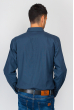 Рубашка мужская классический крой 641K006 темно-синий