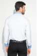 Рубашка мужская двойной воротник на пуговице 50PD3138 белый