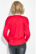 Пуловер женский повседневный, с карманом на груди  434K006-1 красный