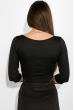 Костюм женский (юбка, топ) 110P638 черный