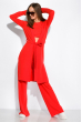 Комплект ( кардиган, топ и штаны) женский 120PSS008-1 красный