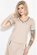 Костюм женский (футболка, юбка) 74P104 бежевый