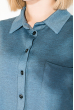 Туника женская, имитация рубашки, однотонные модели 64PD2871-11 джинс