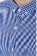 Рубашка мужская в клетку  511F006 сине-белый