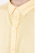 Рубашка мужская в клетку  511F006 желто-белый
