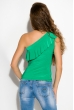Майка женская на одно плечо 120P003 зеленый