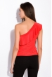 Майка женская на одно плечо 120P003 алый