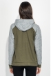 Худи женское рукав реглан 317F008 оливково-серый