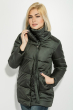 Куртка женская с декором на воротнике 71PD0001 бутылочный Куртка женская с декором на воротнике 71PD0001 бутылочный