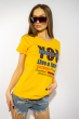Стильная женская футболка 85F282 желтый