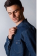 Рубашка джинсовая 684K002 темно-синий
