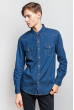 Рубашка мужская джинс 684K003 синий