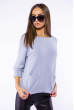 Стильный женский свитер 184P7002 бледно-голубой