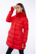 Куртка женская с меховым воротником 120PSKL1686 красный