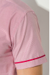 Рубашка мужская в полоску 50P1561-1 бордово-красный