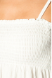 Блуза женская штапель на широкой резинке на груди 266F011-6 молочный