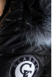 Куртка женская с элементами декора на поясе и груди 69PD893 черный