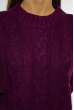 Свитер женский крупной вязки 616F5158 фиолетовый