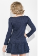 Платье женское с воланами 77PD781 синий меланж