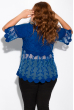 Блуза с кружевом 120PFL163155 ярко-синий