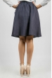 Юбка женская пышная, 100% лен 876K003 синий Юбка женская пышная, 100% лен 876K003 синий